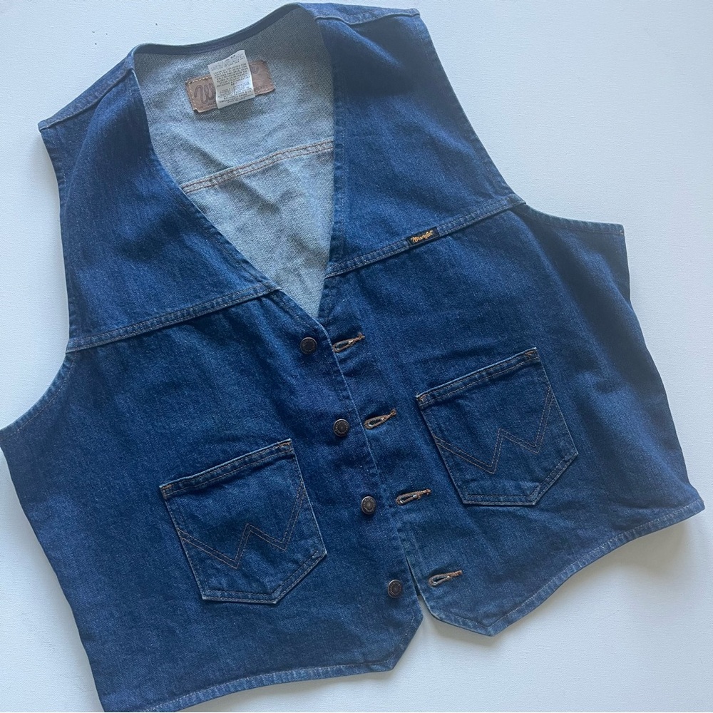 Wrangler Denim Vest size XL